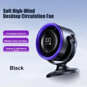 AFY Factory new arrival table rotation digital display 100gears 3600mAh brushless motor wall mount oscillating swing Desktop Fan