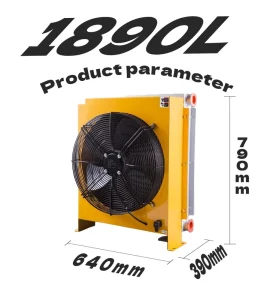 AH1890 Hydraulic Air Cooled Radiator Oil Cooled Radiator with Efficient Cooling Fan for Engineering Machinery