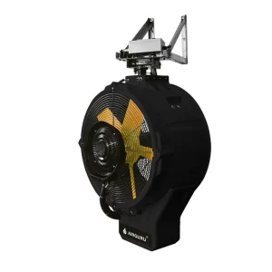 AIRGURU 25inch Wall Mounted Fan High Velocity Industrial Misting Cooling Fan 3 Speed 6L Water Tank for Warehouse Garage