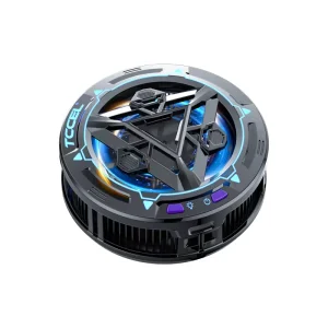 AL11 Factory Mobile Phone Radiator with Ring Light ABS Material Air Cooling for Gaming Phones Tablets