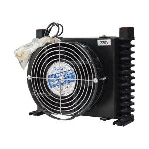 AL404 10L Min Small Flow Oil Cooler Aluminium Radiator Heat Exchanger with Fan