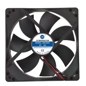 AM12025 Ball Bearing Exhaust Fan 120x120x25mm 12V High Airflow Waterproof DC Plastic Blades OEM ODM Electric