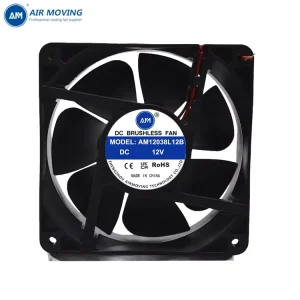 AM12038L12B DC 12V 24V 48V Brushless Axial Cooling Fan 120mm 12038 120x120x38mm 5 Inch Strong Cooler High Speed