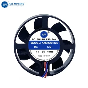 AM3006H12S DC Brushless Radiator Fan 30x30x6mm 5V 12V Round Shape Mini Small Exhaust Fan 30mm