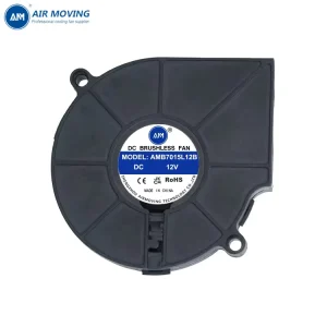 AMB7015L12B 12V 24V Brushless Axial CPU Fan Ball Blower DC 75*75*15mm for Air Circulation Computer Cases