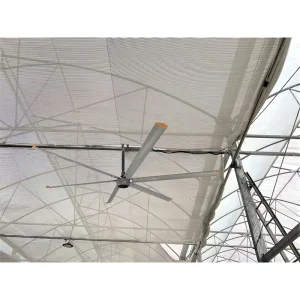 AMTHI Electric Big Exhaust Fan 12ft Direct Drive HVLS Ceiling Industrial Outdoor Ventilation Plastic Household Remote Control