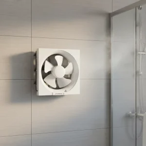 APB20 4 1 8 Inch Electric Plastic Wall Mounted Square Auto Shutter Exhaust Fan OEM for Living Room Axial Flow Fan