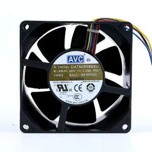 AVC DATA0838B8U DC48V 0.29A 80*80*38MM 8038 8CM Original Brand new 4 wire PWM Cooling Fan