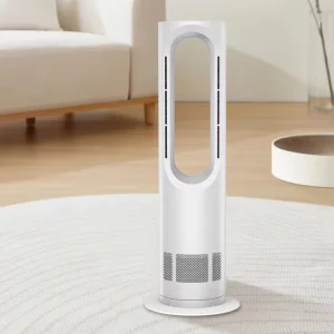 AZ588PRO 17YEARS R&D BSCI LEAFLLESS 2IN1 COOL HEAT BLADELESS PEDESTAL & TOWER FAN 75DEG SWING MUTE SAVING DESK FLOOR HOME SCENES