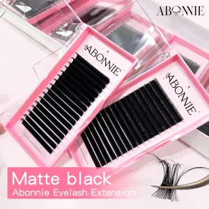 Abonnie Individual Lash Trays Lash Extensions Regular Volumes Matte Black Lash Velvet Cils Eyelash Extension Trays
