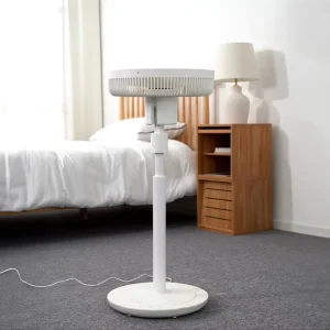 Ac/Dc Electric 240 Voltage Charging Rechargeable Battery Tower Pedestal Fan With Light and Remote