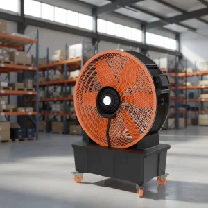 Adjustable Multi Speed Industrial Fan Mist Spray with Blade 95cm Water Spray Cooling Fan for Workshop