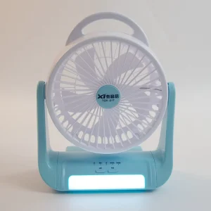 Adjustable USB-Charging Portable Mini Fan Lithium Battery Rechargeable Desk Fan with Night Light