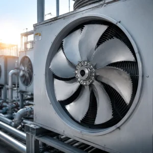 Aerodynamic Aluminum Alloy Axial Cooling Fan Blade High Temp Impeller for Commercial Condensing Unit and Evaporator