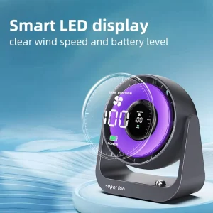 Air Circulating Fan Drill Free Wall Mount Desktop Fan 100 Level Stepless Speed Control Cooling Fan for Bedroom