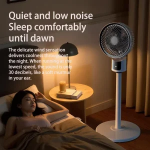 Air Circulation Adjustable Floor standing Fan USB 3 speed Up Down Direction Strong Wind Made of Durable Plastic