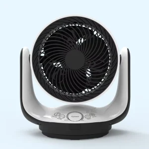 Air Circulation Fan 8 Inch 3 Blades Smart 3D Oscillating Fan4 Wind Mode Bedroom Office Indoor Timer On off Oscillation Table Fan