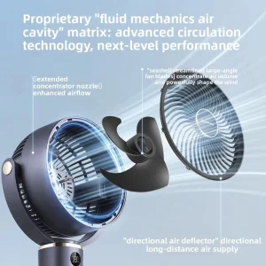 Air Circulation Fan FA18 SRD116 Remote Controlled Voice Activated Oscillating Turbo Ventilation Convection Fan