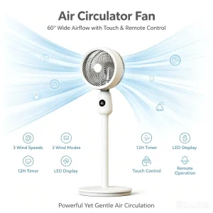 Air Conditioner Fan with Remote Control Room Air Circulation Fan