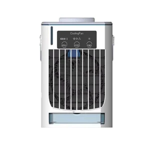 Air Cooler Fan Portable Air Conditioner Mini USB Rechargeable Air Conditioner Fan Speed Desk Top Water Cooling Fan
