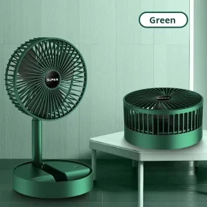 Air Cooling Plastic Foldable 3 Speed USB Touch Control English Table Fan Portable for Home Office & Outdoor Use