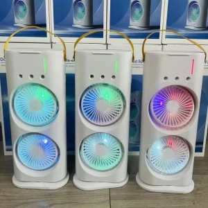 Air Misting Fan Portable Rechargeable Cooling Fan Evaporative Air Conditioner Cooler for Room Portable Outdoor Cooling Fans