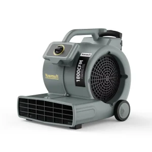 Air Mover 3/4 HP Industrial Blower Fan with Telescopic Handle 3 Speed Drying Fan for Carpets Floor Garage Workshop AM1800