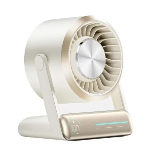 Air Purification Fan 100 Speeds Quiet Digital Display USB Powered Portable Camping Travel Mini Fan with Negative Ion Function