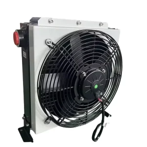 Air cooled Oil Radiator Fan Heat Exchange Dc 12/24V With Fan Hydraulic Air Oil Cooler Truck Mounted Crane