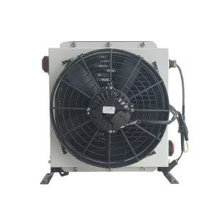 Air cooled Oil Radiator Fan Heat Exchange Dc 12 24V With Fan Hydraulic Air Oil Cooler Truck Mounted Crane