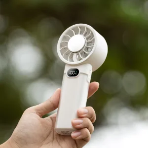 AirPocket Mini Handheld USB Rechargeable Portable Fan for Outdoor & Car Use Plastic Material