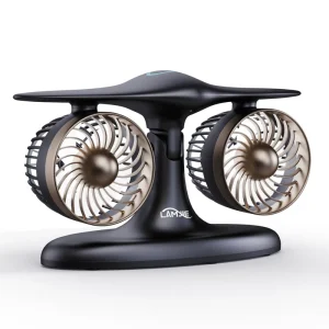 Airplane Fan USB Rechargeable Portable Desktop Fan with Light Long Lasting for Household & Car Use
