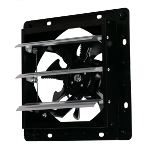 All Metal Automatic Shutter Exhaust Fan Rear Protection Grille High Quality Industrial AC Wall Mounted Ventilation Fan for RV
