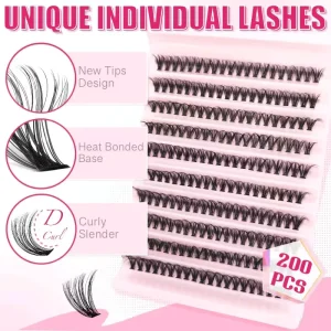 Allison Customizable Diy Silk Cluster Lashes Private Label Precut Diy Segment Lash Extension Kit Diy