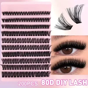 Allison Diy Eyelash Extensions Kit Cluster Lashes Kit Synthetic Segment Set Diy Lash Extension Kit Private Label