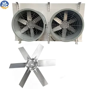 Aluminum Alloy Casted Axial Flow Fan Blades AC Powered Duct Mount 280 635mm Diameter OEM Customizable Sprayer Impeller