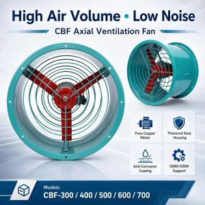 Aluminum Alloy Explosion Proof Industrial Axial Flow Fan Circular Axial Flow Exhaust Fan
