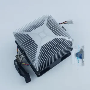 Aluminum CPU Cooling Fan with Heatsink 80mm Thin Low Noise Fluid Bearing 23dBA for Computer Case Laptop Cooler
