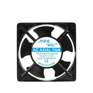 Aluminum Frame 12038 220V Brushless Motor Egg Incubator Fan 120x120x38mm 0.14A Server Rack Network Cabinet AC Axial Cooling Fan