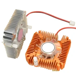 Aluminum Heatsink with Fan for 1W 3W 5W 10W High Power Computer CPU Graphics Heatsink Cooler 5.5cm Hole Spacing Radiator