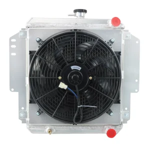Aluminum Radiator Shroud 14 Inch 90W Fan Cooling Replacement Samurai SJ413 1.3L MT for Suzuki Chevrolet Tractors