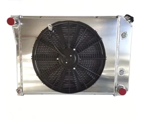 Aluminum Water Tank Radiator with Fan Shroud for Buick Apollo Chevrolet Bel Air Oldsmobile98 Pontiac Bonneville65 87