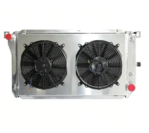 Aluminum Water Tank Radiator with Fan Shroud for Ford Falcon Fairmont Fairlane EA EB ED NA NC Engine V6 V8 8Cyl 6Cyl