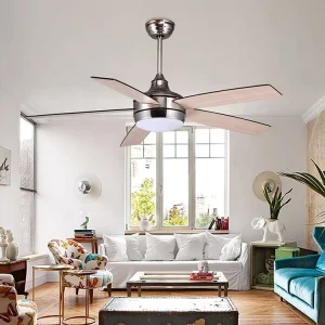 American Commercial Style CB CE SAA Approved 52 Inch Led Ceiling Fan With Light and Remote Control