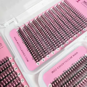 Anime Spire Premade Fan Eyelash Extensions Soft Cashmere Feathered C/D Comic Style