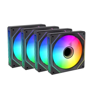 AntarcChill 120mm RGB LED Computer Case Fan Quiet 6pin Interface 5V CPU 12V Plastic Gaming Heatsink Wind Speed Control Silent