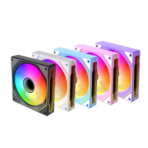 AntarcChill 12cm ARGB Computer Chassis Fan Quiet Cooling 4 Pin PWM 12V Large Air Volume CPU Cooling for Computer Case PC