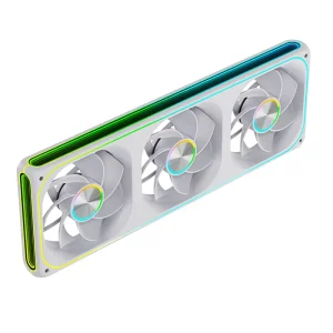 AntarcChill 360 240 120mm Addressable RGB PWM Fluid Bearing Fan 40CFM Low Noise Cooling for Desktop Computer Radiator Case