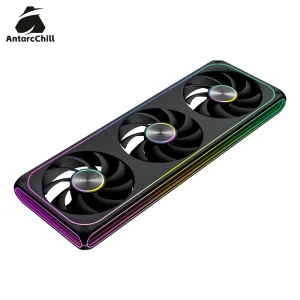 AntarcChill 360mm Snap Together Fan Center CD Ring Side Mirror Effect High Speed High Airflow Quiet Radiator CPU RGB Fan