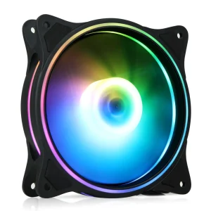 AntarcChill CPU Radiator High Airflow 4 Pin PWM RGB LED PWM RGB LED 9 Blades Aluminum Heat Dissipation PC Accessories
